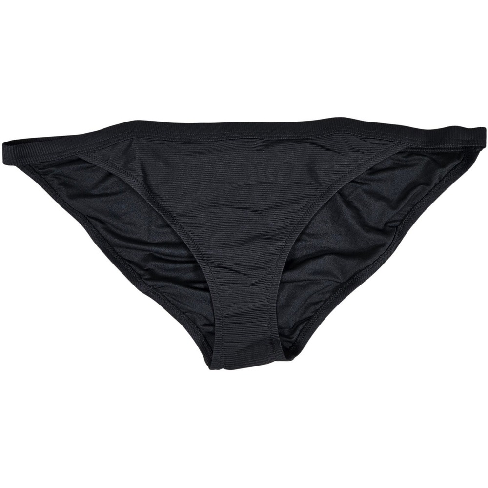 J. Crew Ribbed-trim hipster full-coverage bikini bottom Black XXL‎ NWT